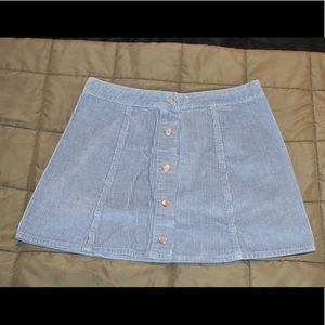 Blue Corduroy Skirt perfect for fall!